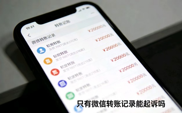 微信转账记录能起诉吗